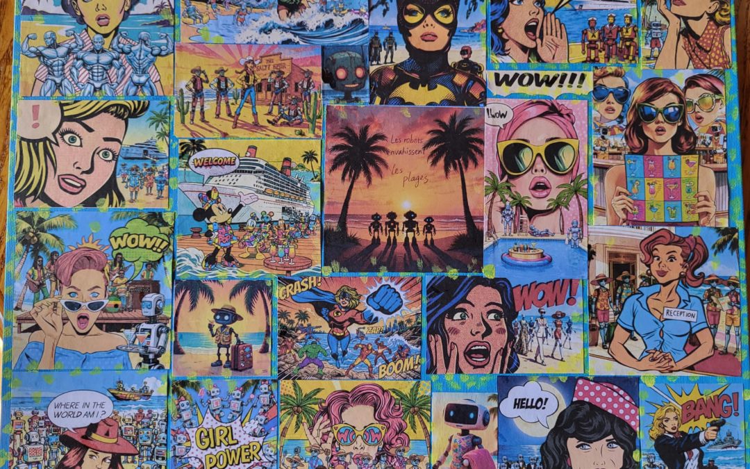 MES COLLAGES – SERIE POP ART ET STREET ART